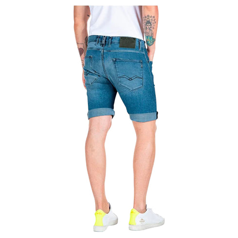 Replay Jeans corti Bermuda Uomo slim in denim 29 P25 - REPLAYMA981261C39 - 009 - 29 - Francavilla Moda